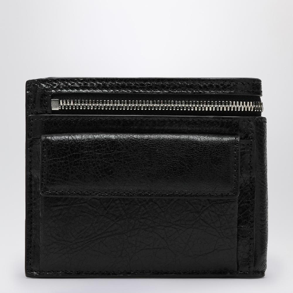 Balenciaga Portafoglio bi-fold Superbusy nero in pelle Super Saving Price