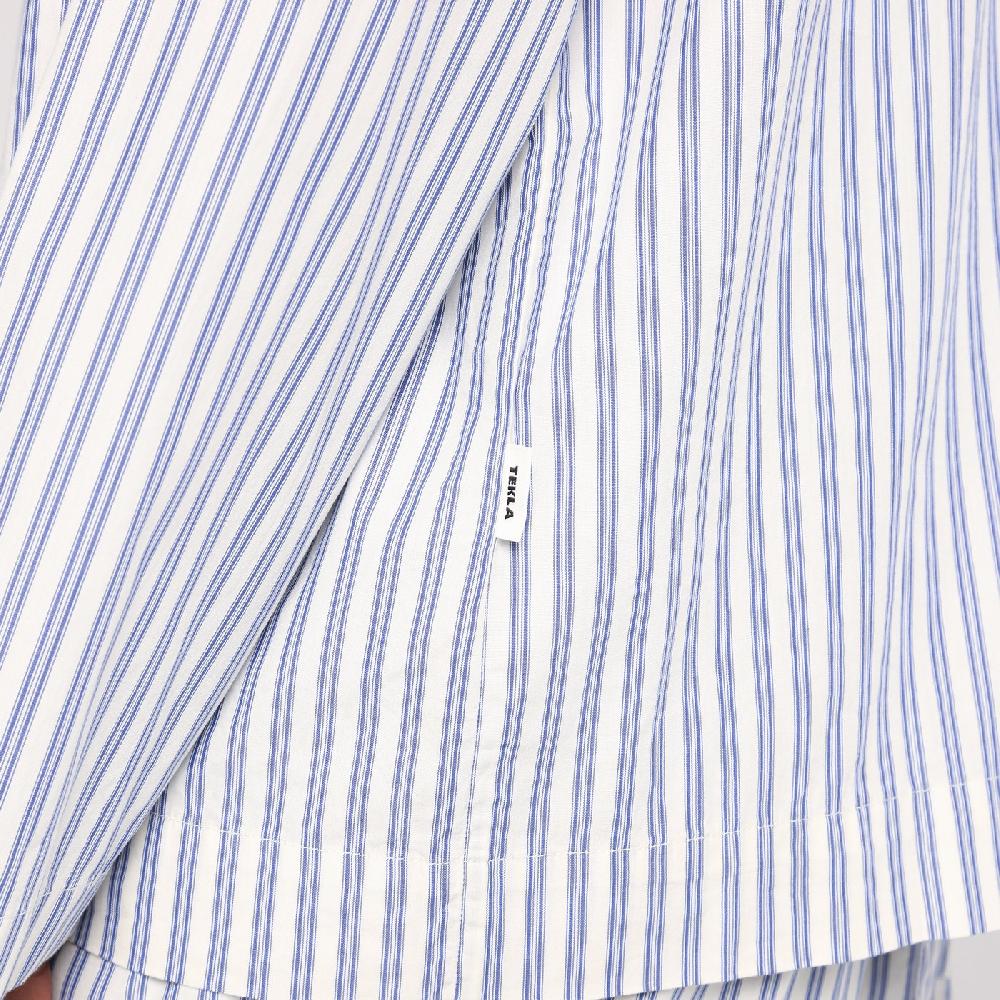 Tekla Camicia pigiama bianca a righe Offerta settimanale