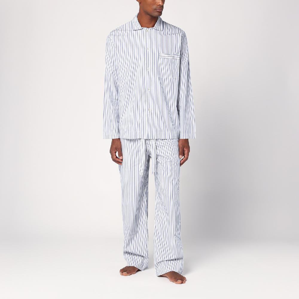 Tekla Pantalone pigiama bianco a righe Ritorno libero