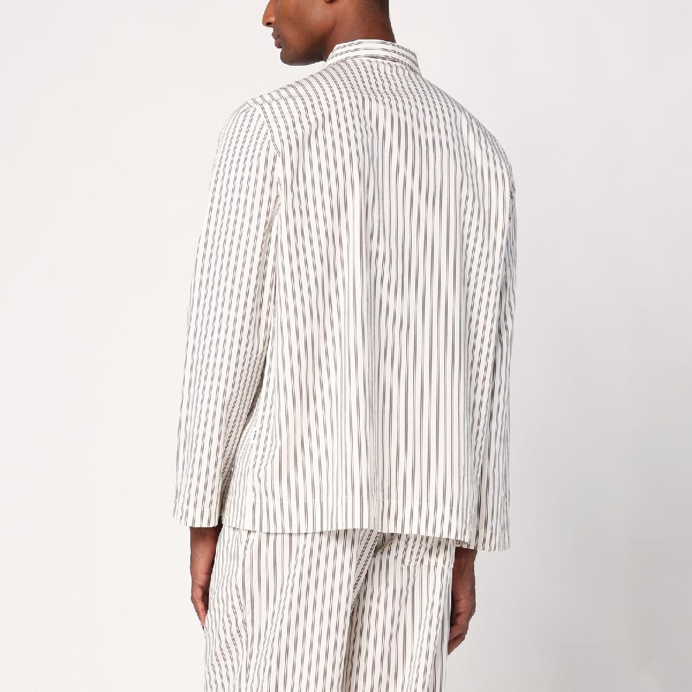Tekla Camicia pigiama beige a righe Rilascio limitato