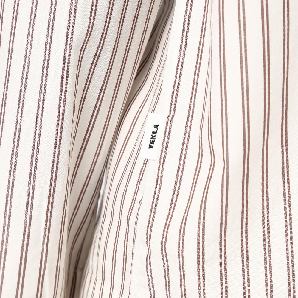 Tekla Camicia pigiama beige a righe Rilascio limitato