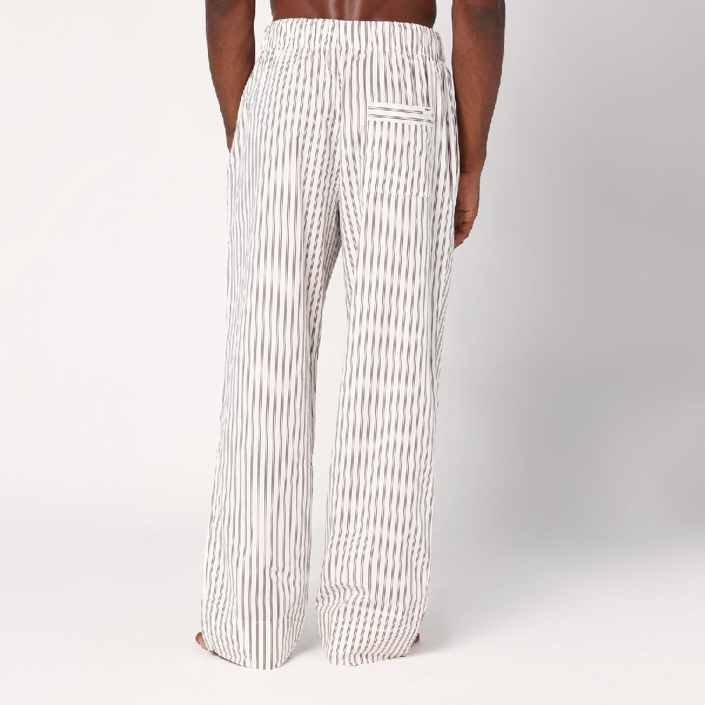 Tekla Pantalone pigiama beige a righe Ultimi tre giorni