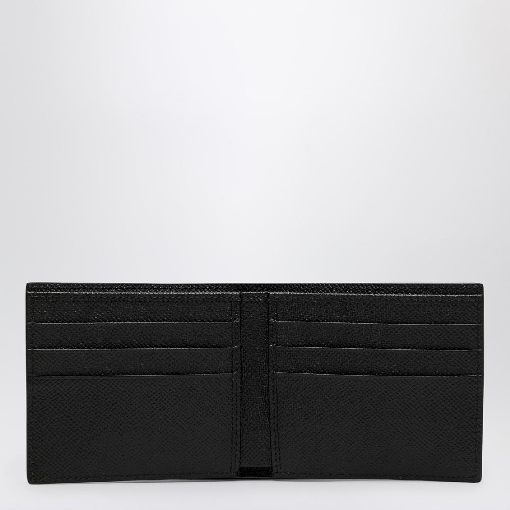 Dolce&Gabbana Portafoglio nero con targhetta logata Officina