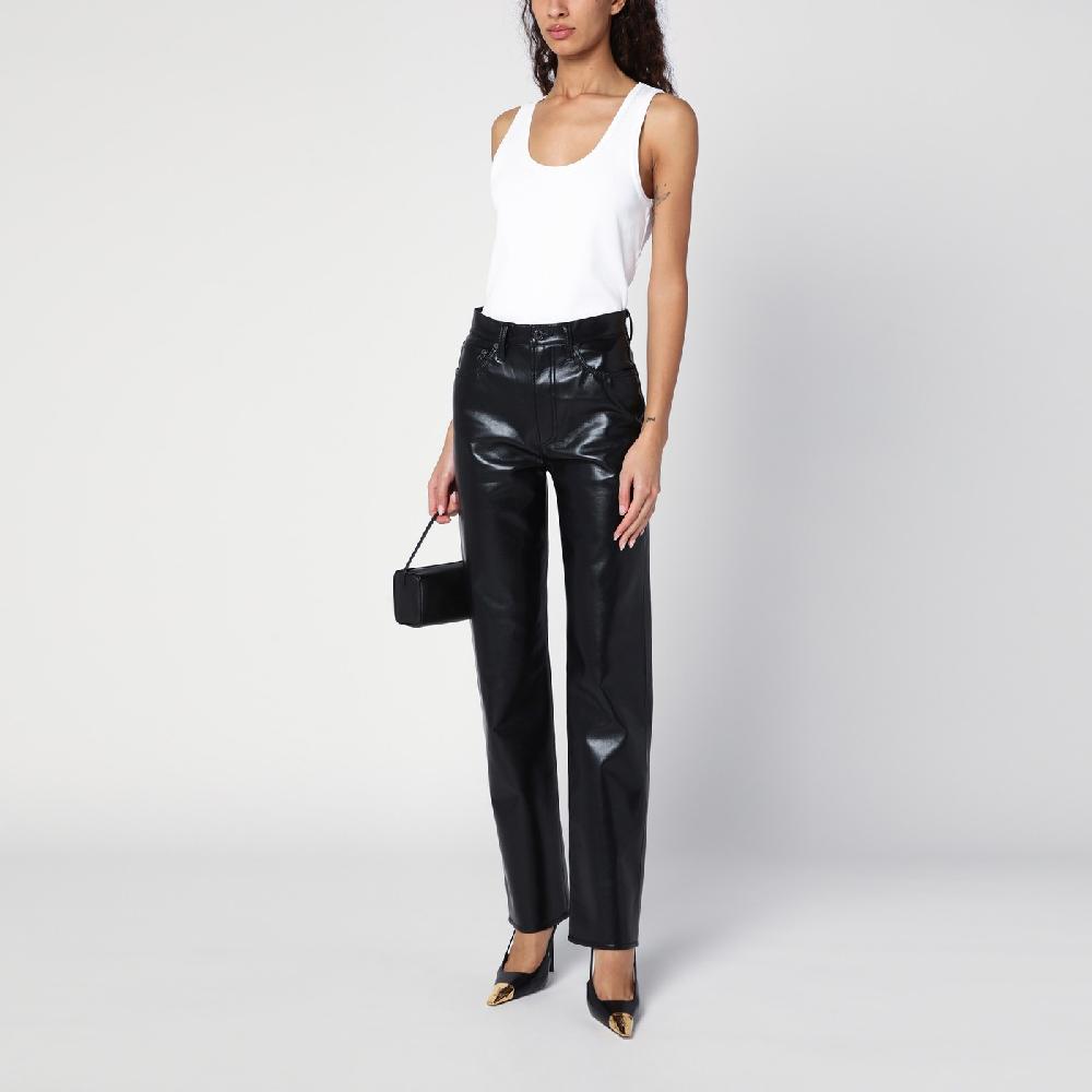 AGOLDE Pantalone nero in eco pelle In vendita