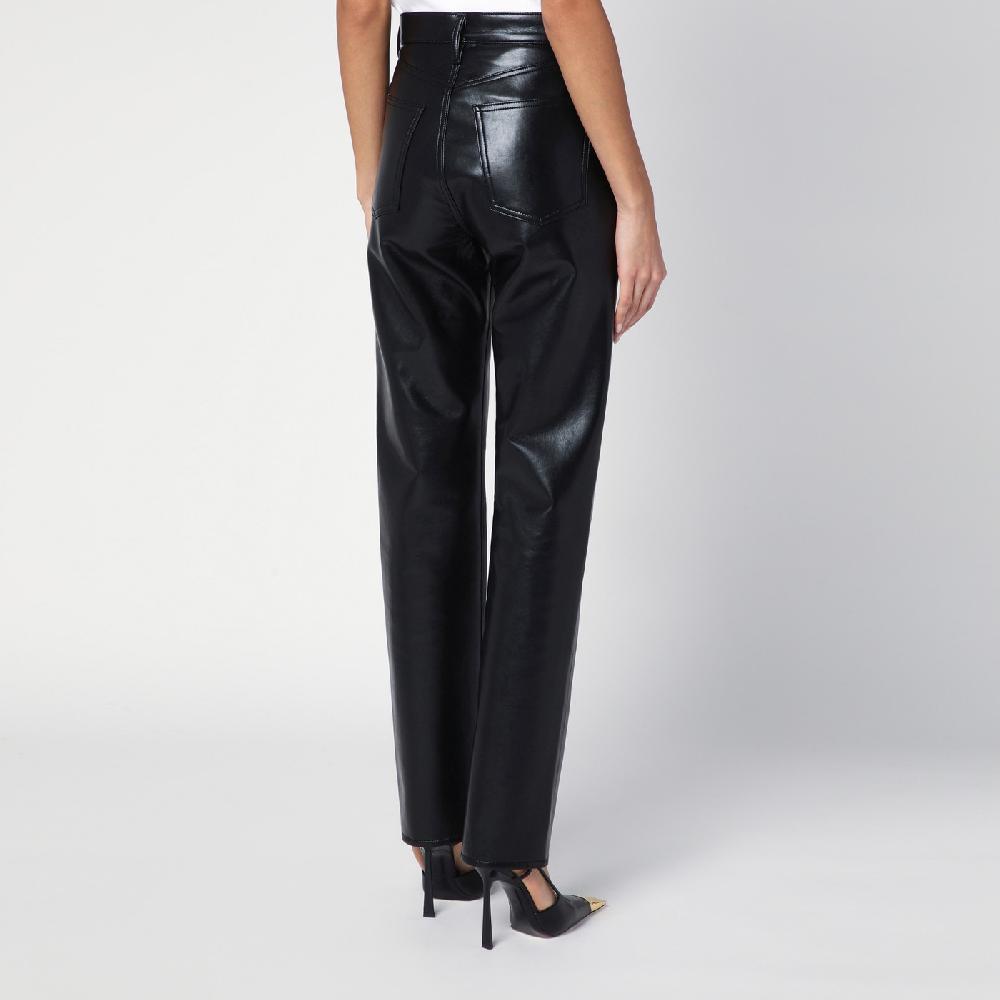 AGOLDE Pantalone nero in eco pelle In vendita