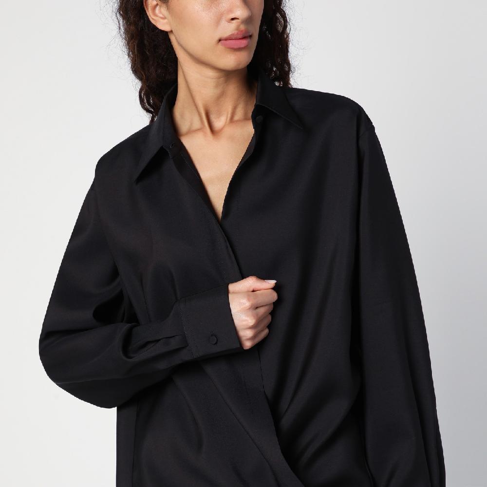 Valentino Garavani Camicia nera con coulisse 2025