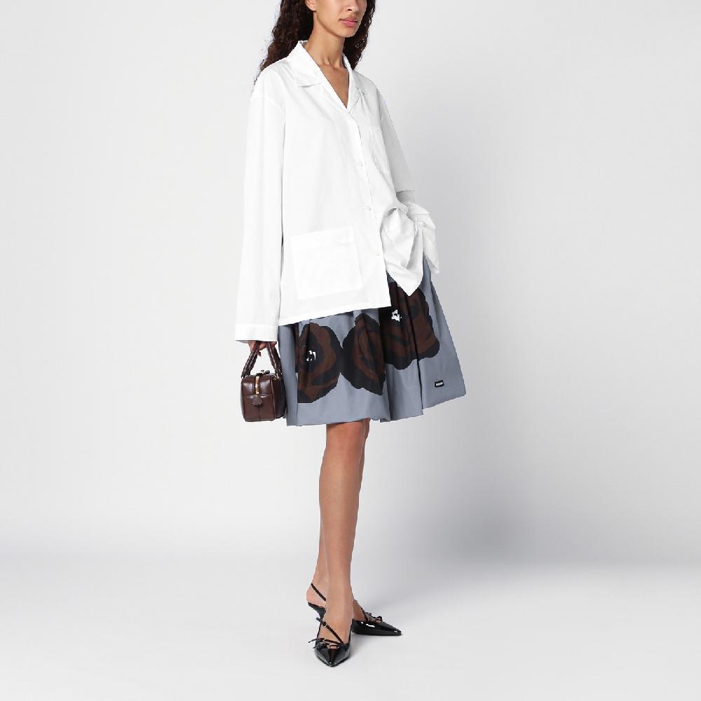 Miu Miu Camicia bianca in popeline con tasche Nuovo