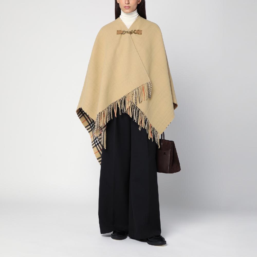 Burberry Mantella motivo Check in lana Promozione Limitata