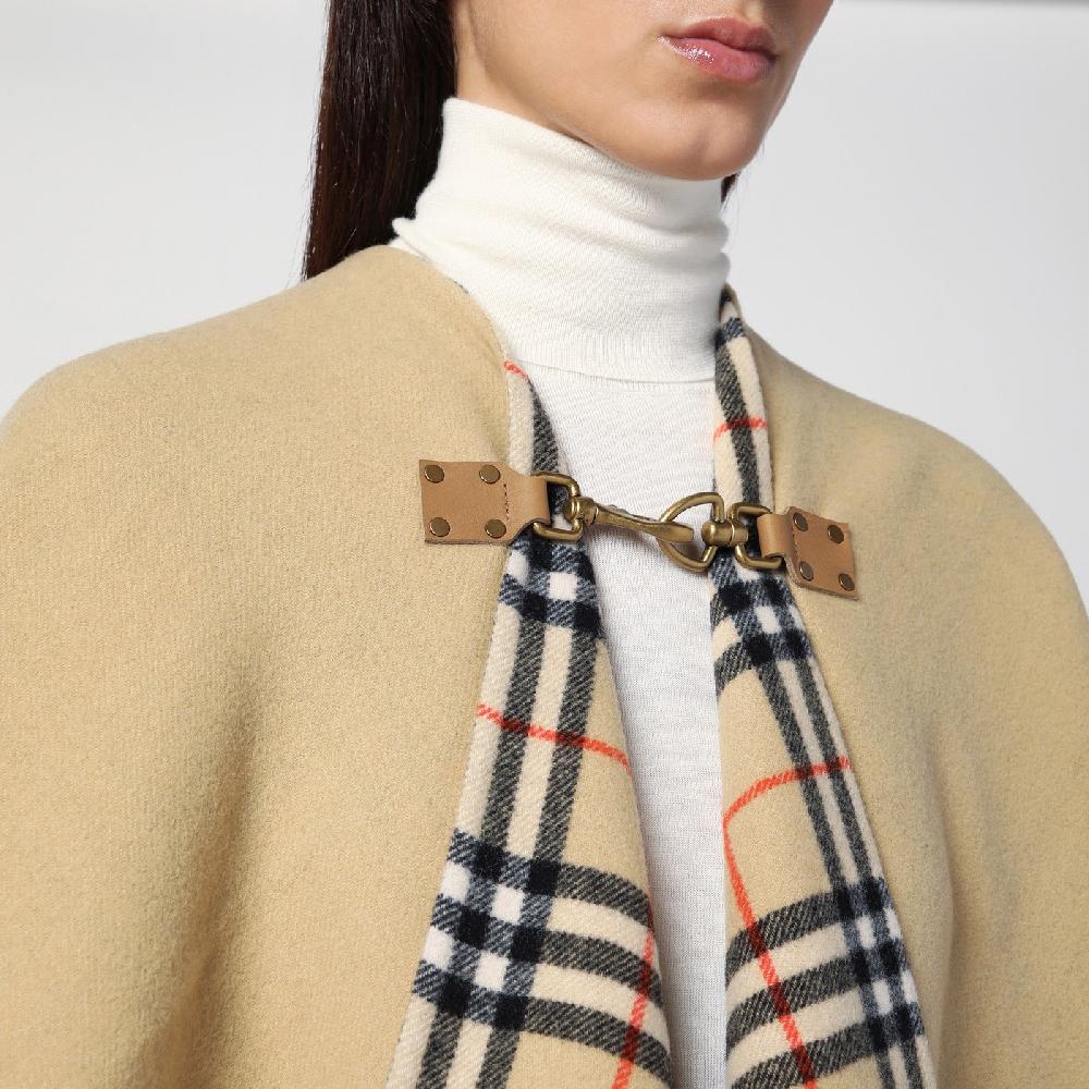 Burberry Mantella motivo Check in lana Promozione Limitata