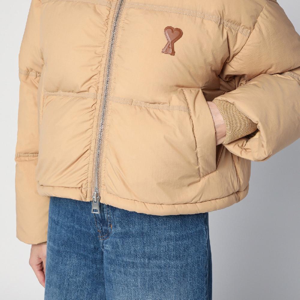 Ami Paris Piumino Ami de Coeur beige Convenienza