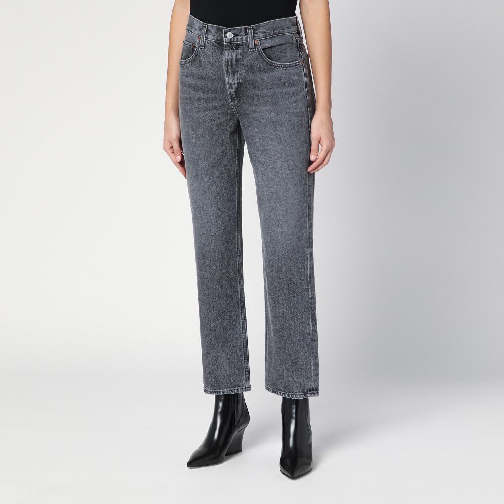 AGOLDE Jeans Valen grigio slavato in denim rigenerato In Vendita