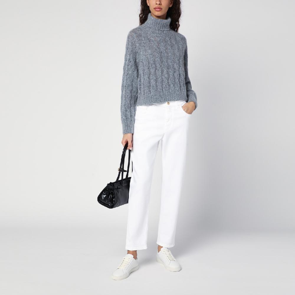 Brunello Cucinelli Maglione dolcevita a trecce Moda