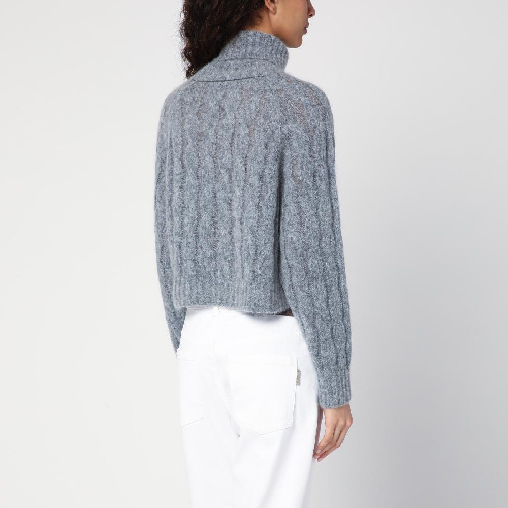 Brunello Cucinelli Maglione dolcevita a trecce Moda