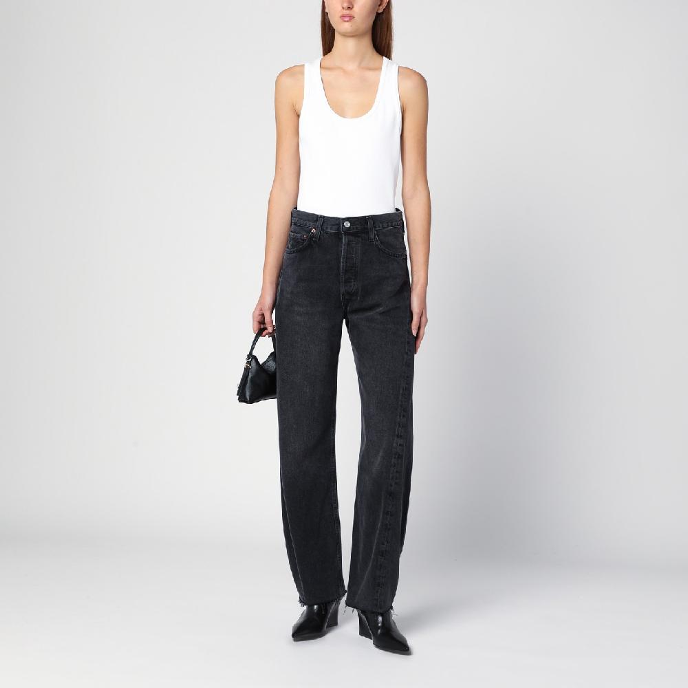 AGOLDE Jeans Luna nero in denim organico Grande vendita