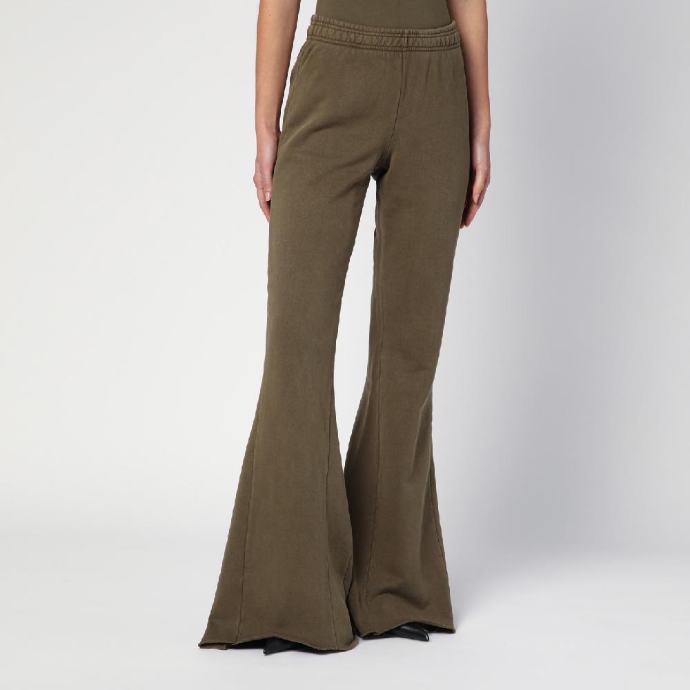 Entire Studios Pantalone a zampa verde militare in cotone organico Vendita calda