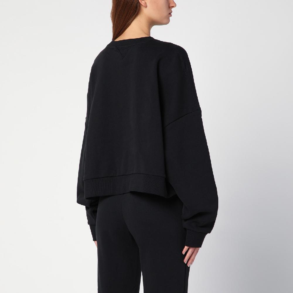 Entire Studios Felpa nera in cotone organico Offerte esclusive