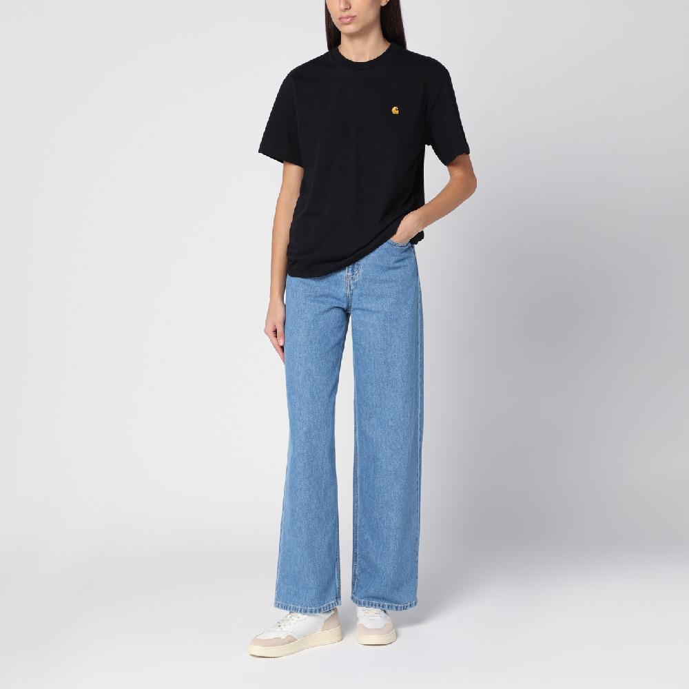 Carhartt WIP W S/S Chase T-Shirt nera Grandi sconti