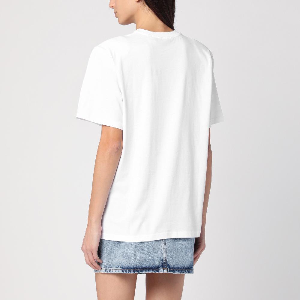 ROTATE Birger Christensen T-shirt bianca in cotone organico Comprane uno, ottenene uno gratis