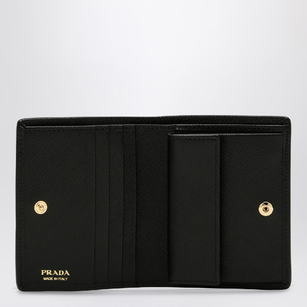 Prada Portafoglio piccolo nero in Re-Nylon Ritorno libero