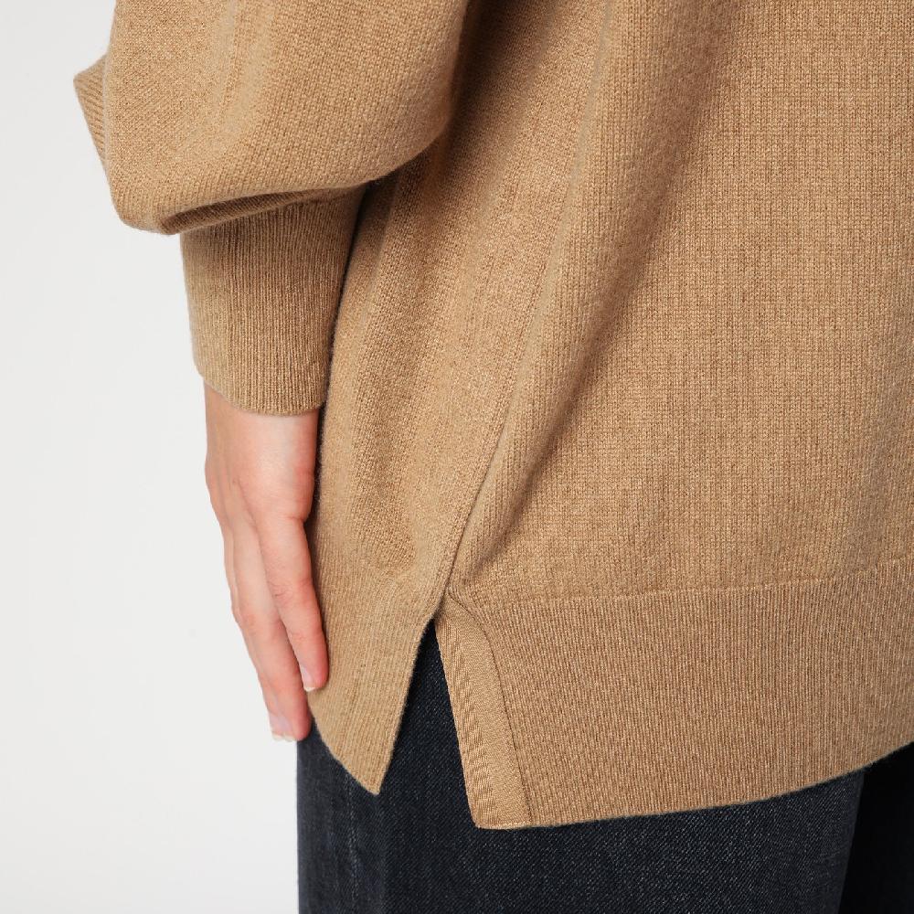 Dries Van Noten Maglione dolcevita beige in cashmere Super sconto