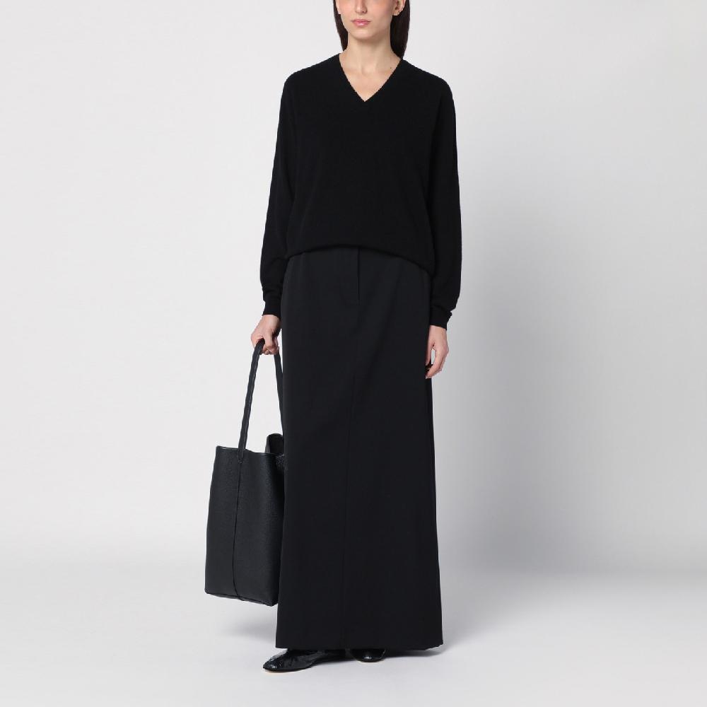 The Row Maglione Isaora nero in cashmere Qualità