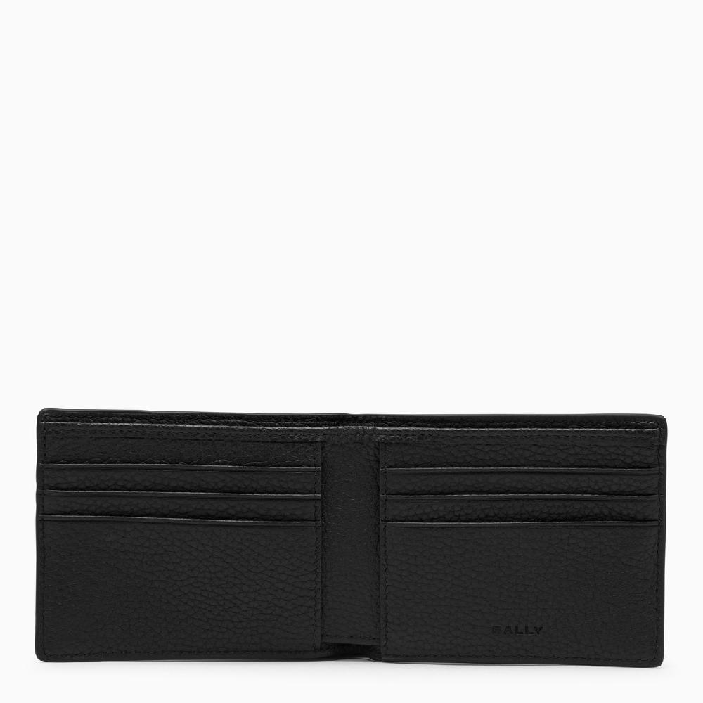 Bally Portafoglio bi-fold nero in pelle Fino Al -60%