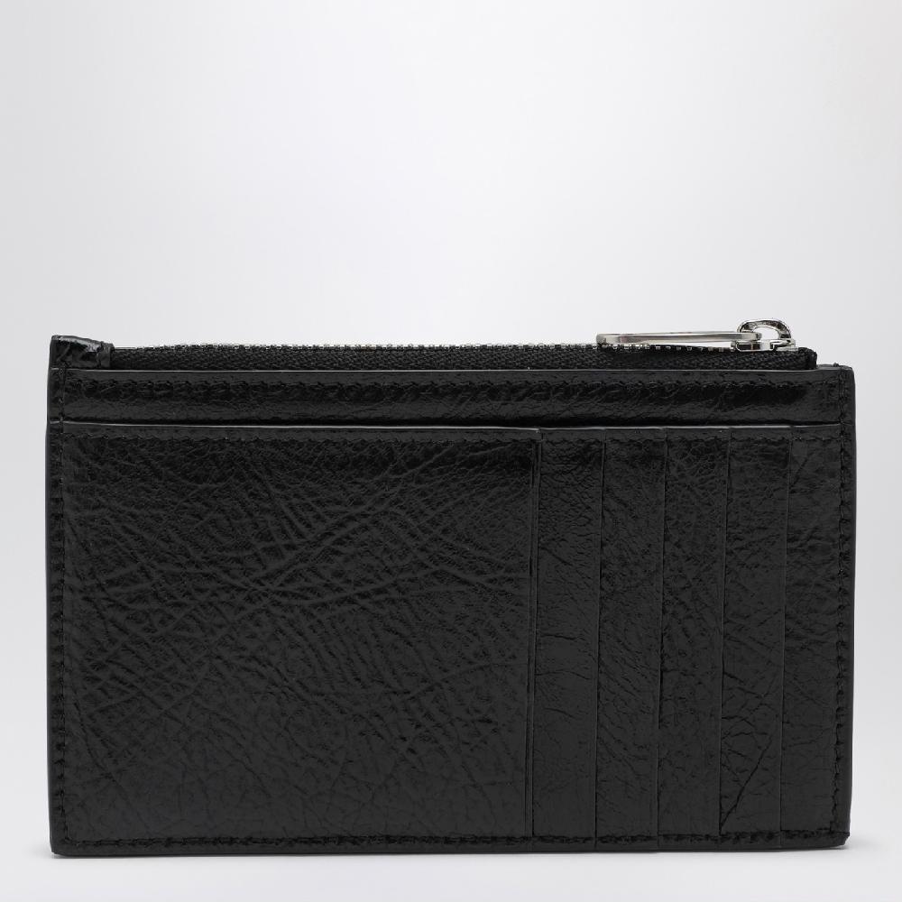 Balenciaga Portacarte Superbusy nero in pelle Prezzo Ridotto