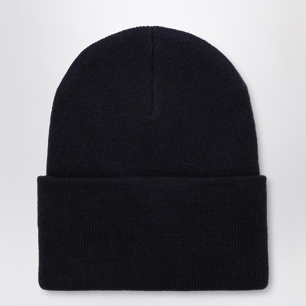 Carhartt WIP Cuffia blu con patch logo Sconto