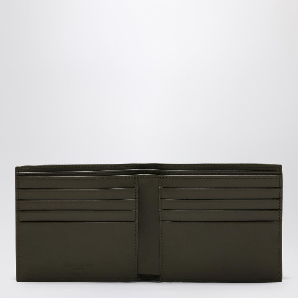 Saint Laurent Portafoglio bi-fold verde muschio in pelle Negozio online di fabbrica