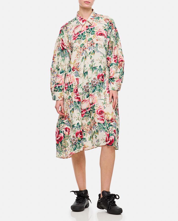 Biffi FLOWER PATTERN PRINTED SHIRT DRESS Moda
