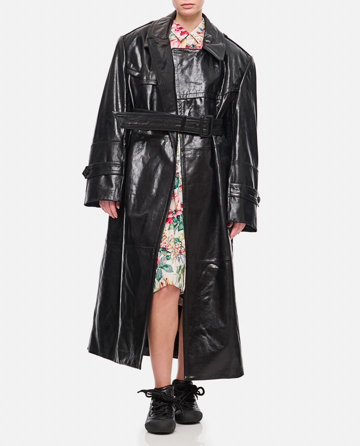 Biffi ALFEO TRENCH IN PELLE Nuovo