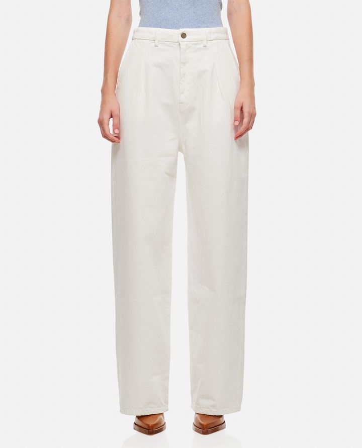 Biffi PANTALONI IN DENIM A GAMBA LARGA Vendita Calda