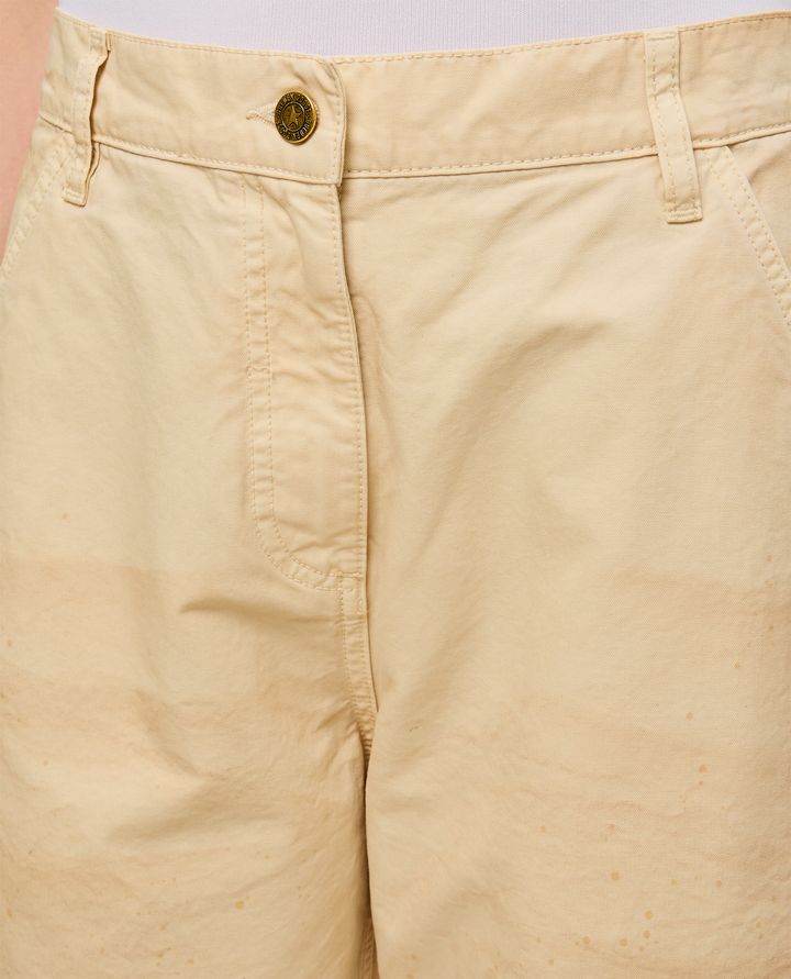 Biffi PANTALONI IN COTONE AMPI CON MACCHIE Moda