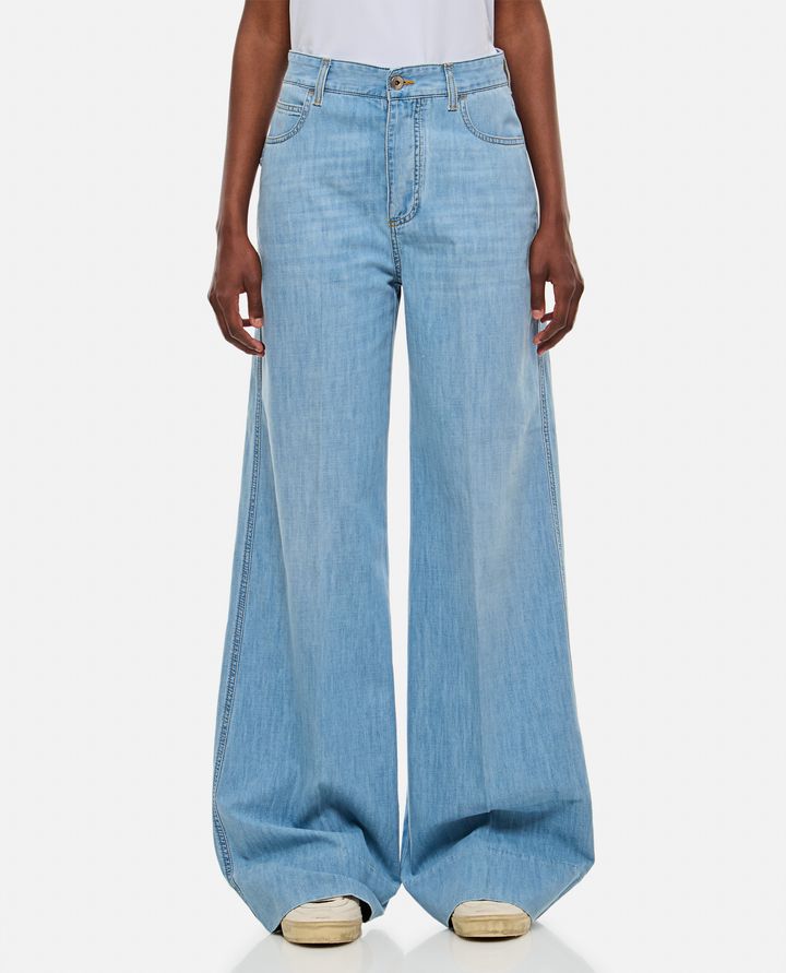 Biffi PANTALONI IN DENIM LEGGERI A GAMBA LARGA Flash Sale