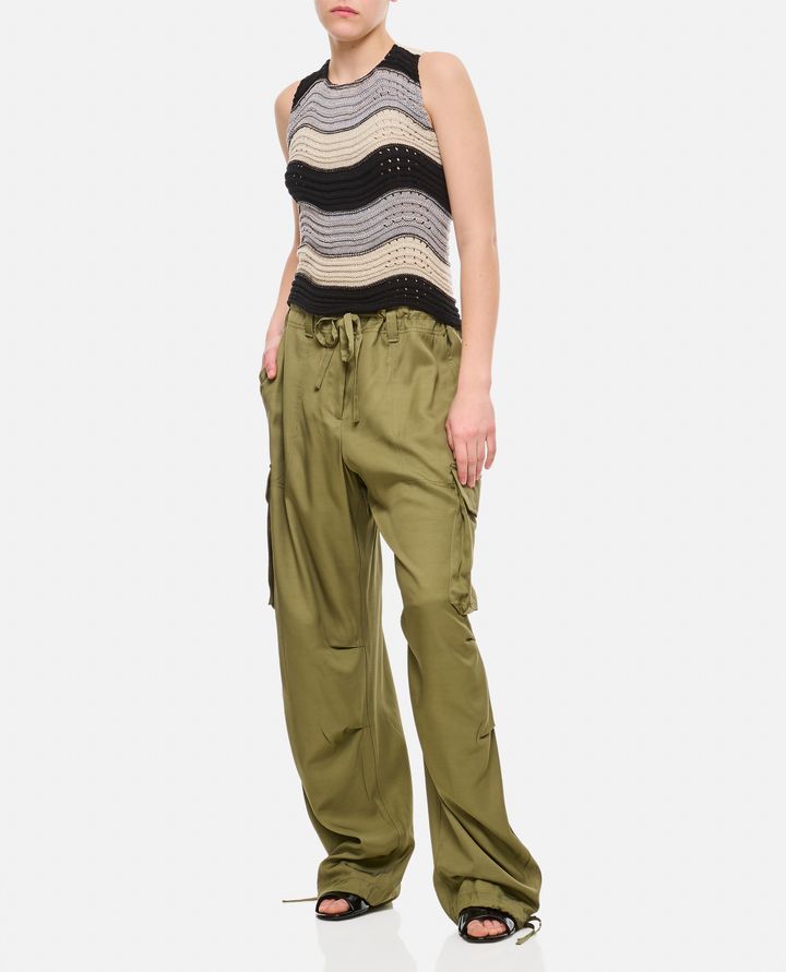 Biffi CROP TOP ORIZZONTALE IN LINO E COTONE Offerta