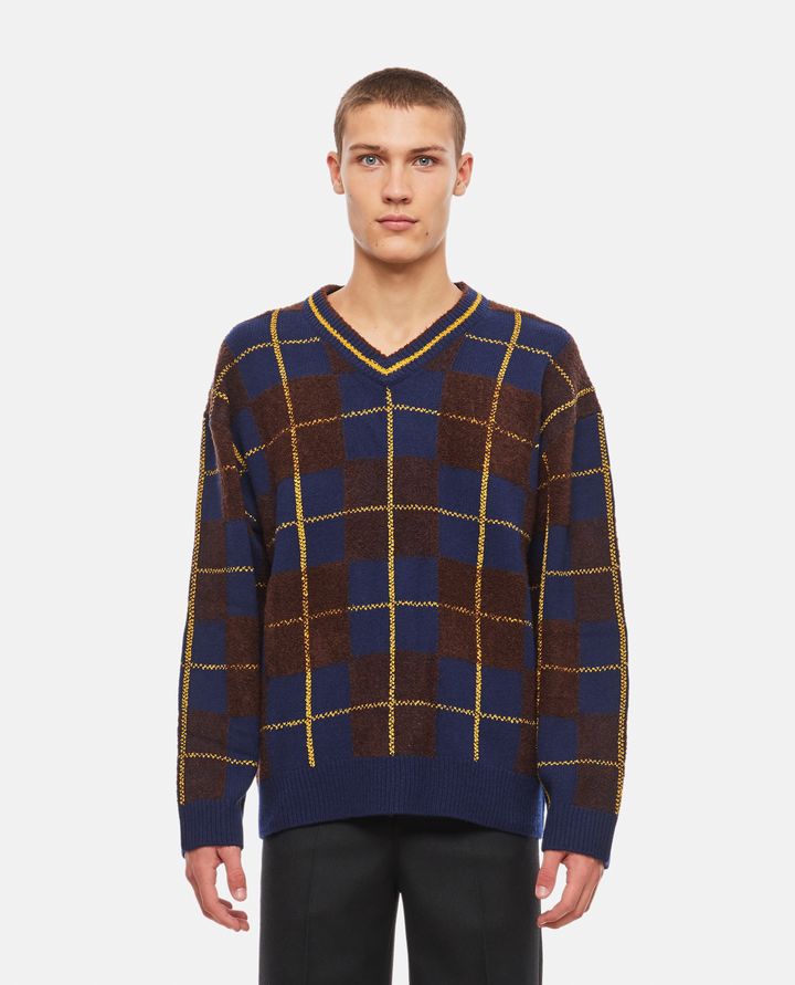 Biffi CHECKS REGULAR JUMPER