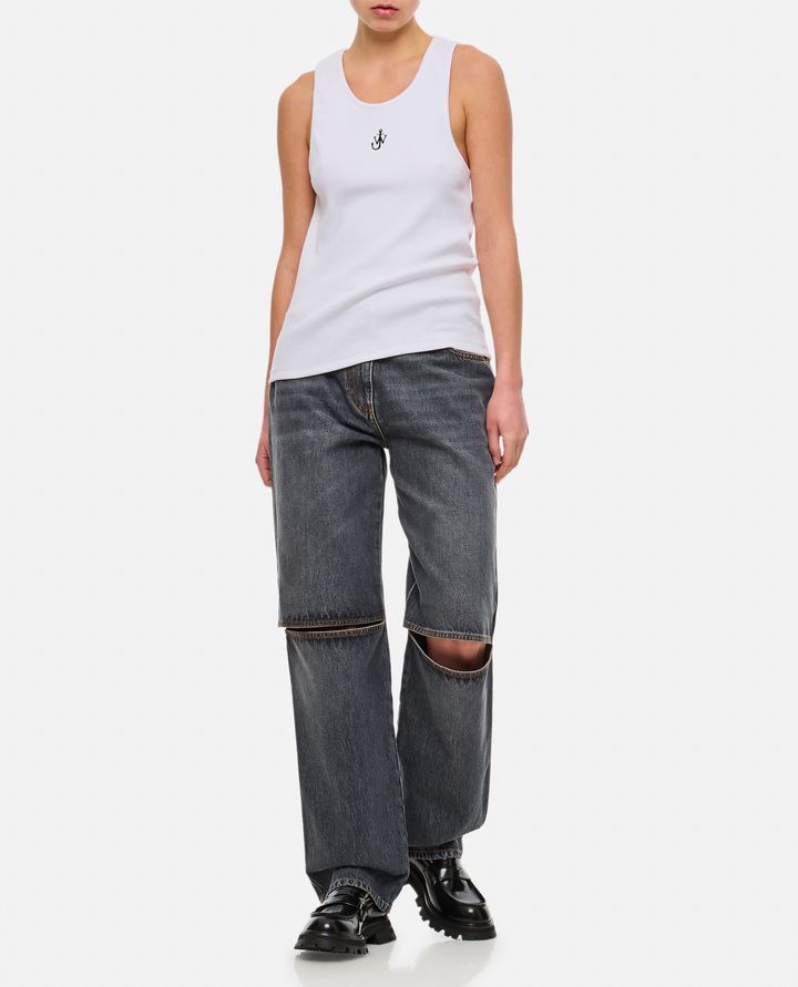 Biffi JEANS CON TAGLIO AL GINOCCHIO Qualità