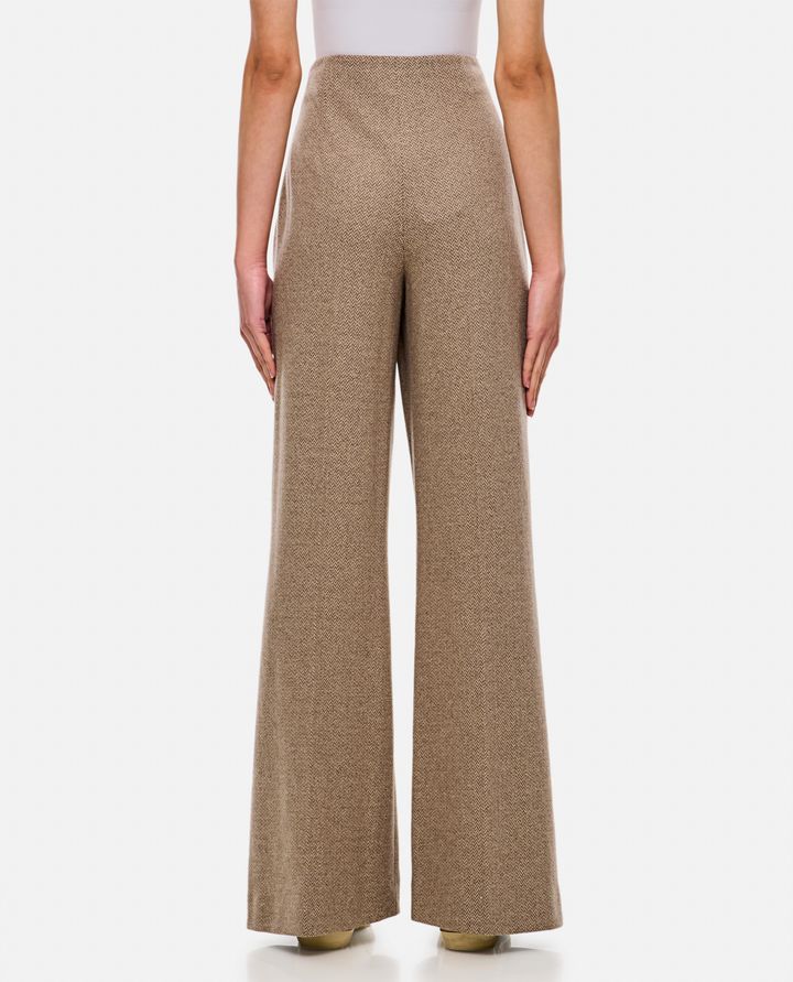Biffi HERRINGBONE PANTALONI AMPI IN CASHMERE Presa
