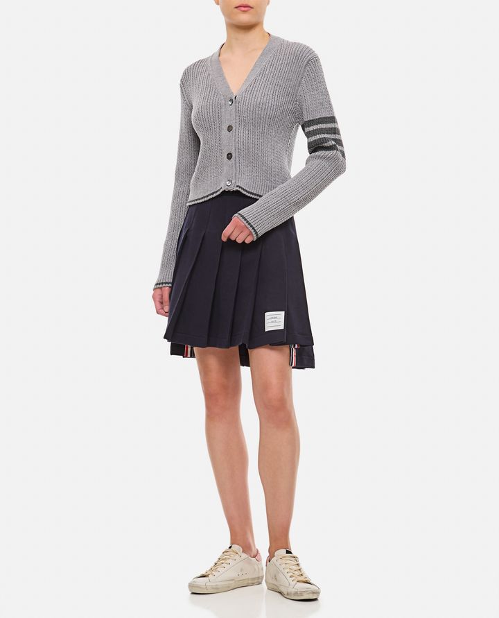 Biffi CARDIGAN NEONATO CON SCOLLO A V A TRECCE IN LANA MERINO Moda