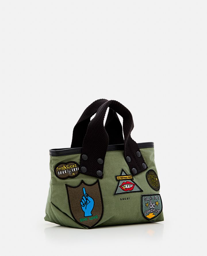 Biffi BORSA TOTE PICCOLA SACAI X MARC GONZALES CON PATCH Offerte giornaliere