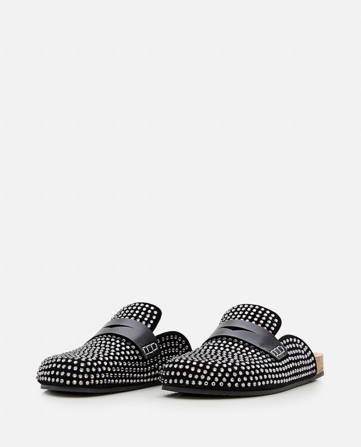 Biffi SUEDE CRYSTAL LOAFER Vendita Calda
