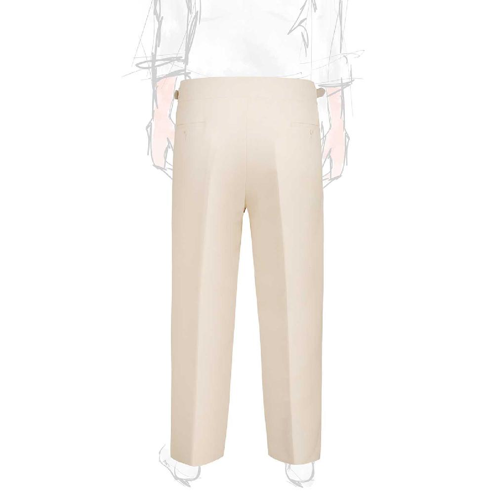 ﻿Rubinacci Vintage archive pantalone Manny in lana e cotone bianco Soddisfazione Garantita
