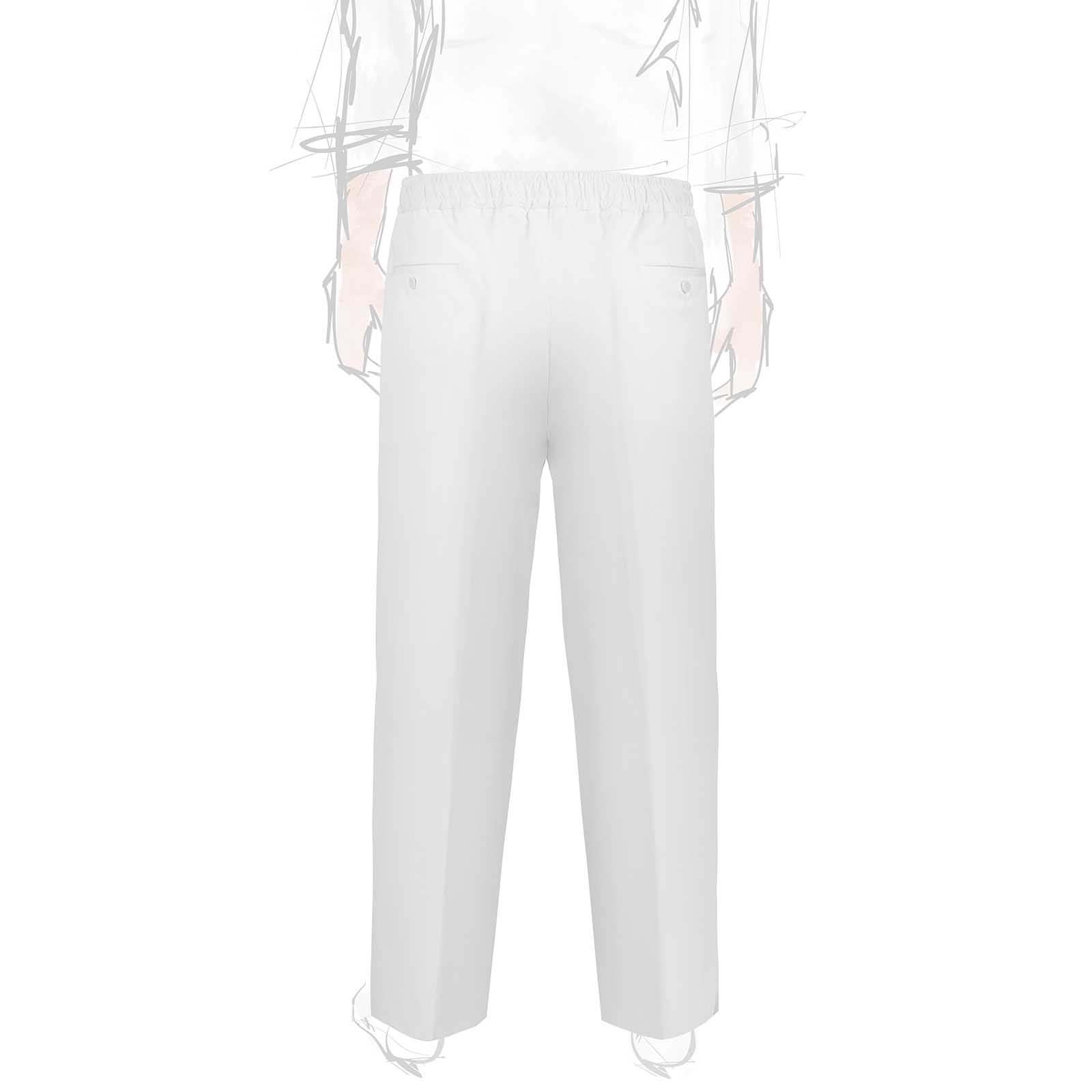 Rubinacci Vintage archive pantalone leisure in cotone bianco Promozione Limitata