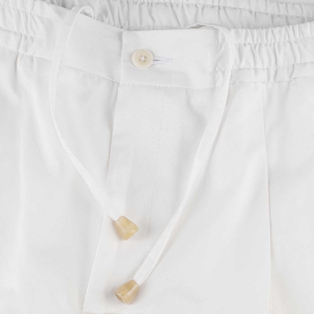 Rubinacci Vintage archive pantalone leisure in cotone bianco Promozione Limitata