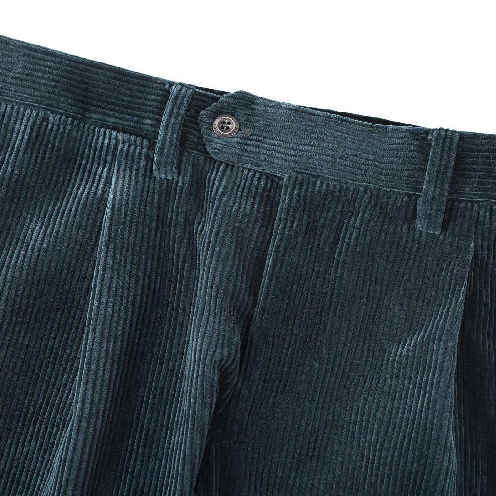 Rubinacci Vintage archive pantalone velluto a coste con pinces ottanio Fino Al -60%