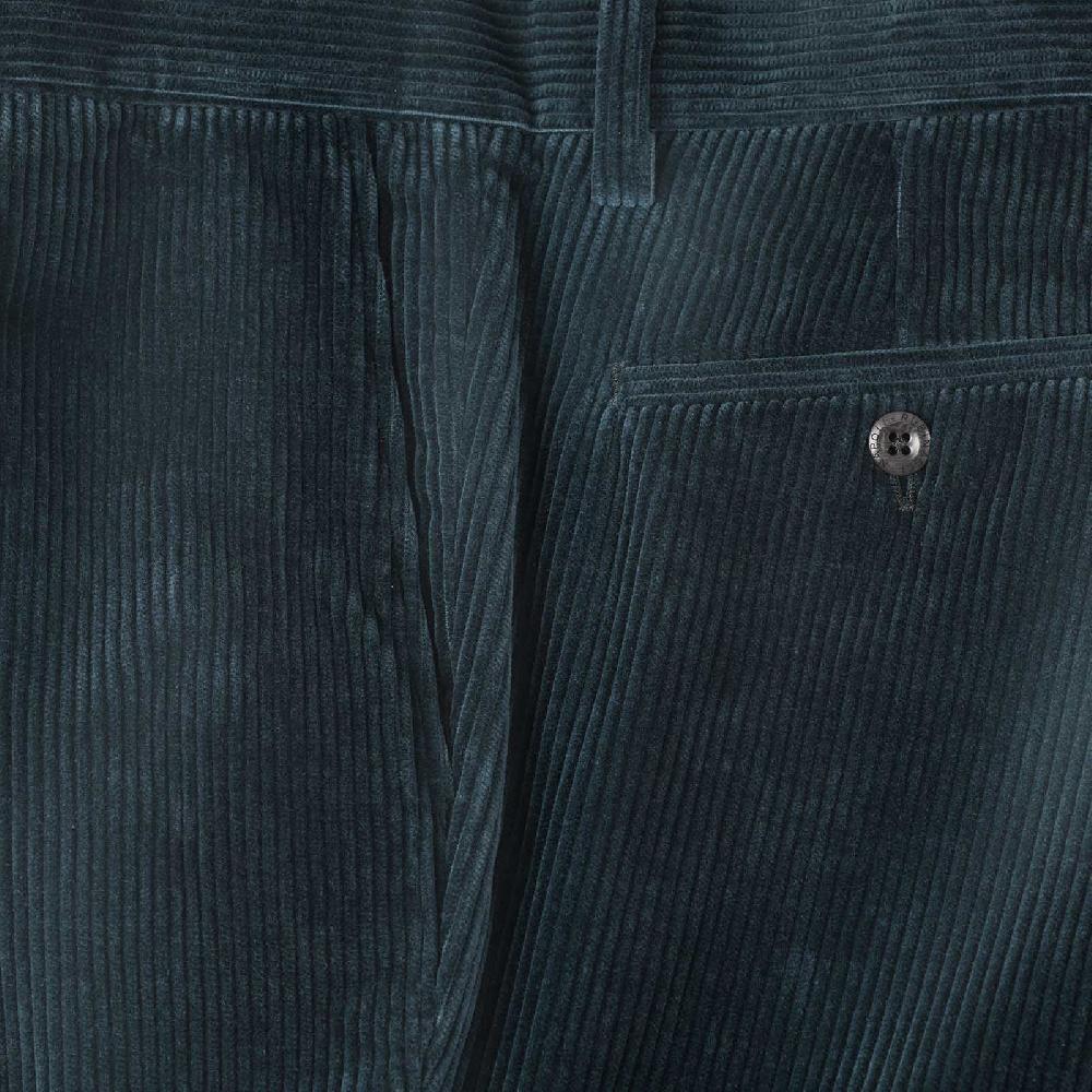 Rubinacci Vintage archive pantalone velluto a coste con pinces ottanio Fino Al -60%