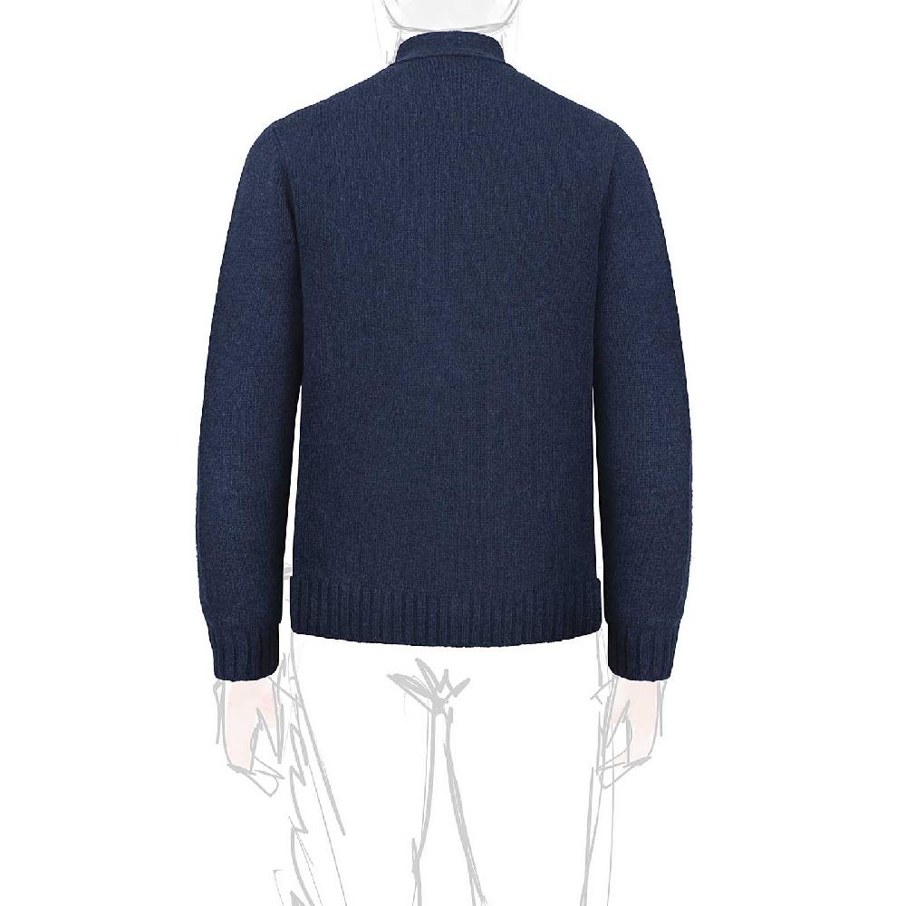 Rubinacci Vintage archive cardigan a rombi in lana blu Novità