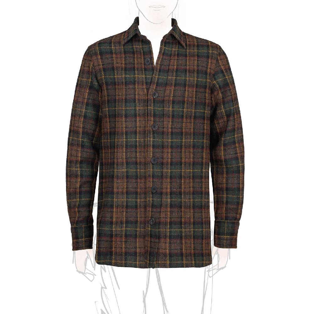 Rubinacci Vintage archive overshirt in lana tartan