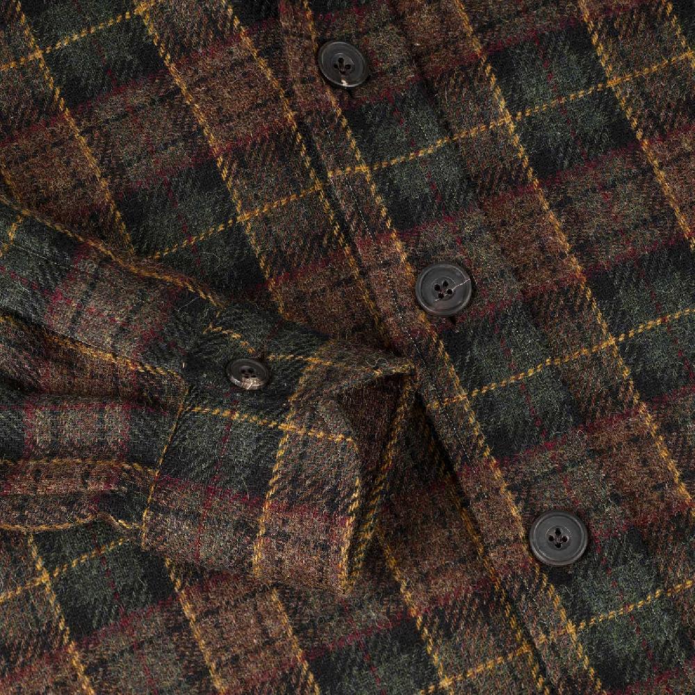 Rubinacci Vintage archive overshirt in lana tartan Offerta