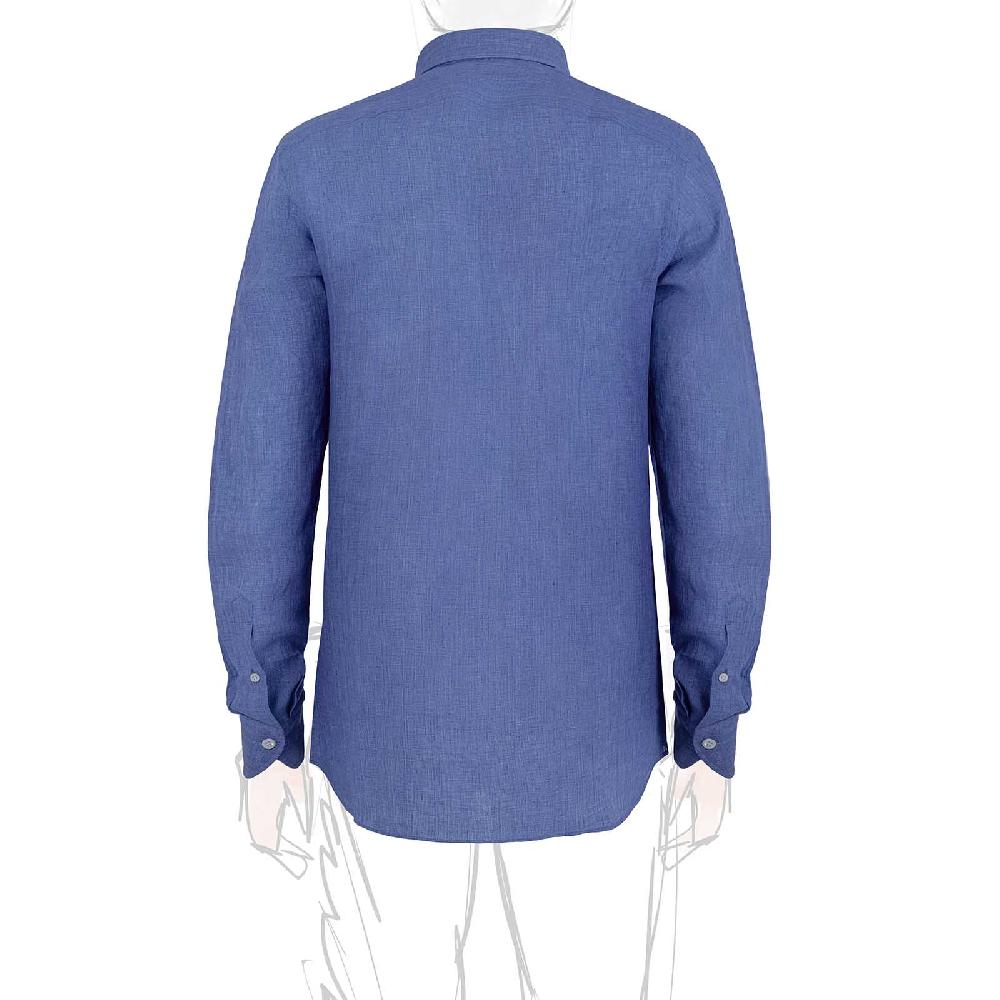Rubinacci Vintage archive camicia in lino blu Online